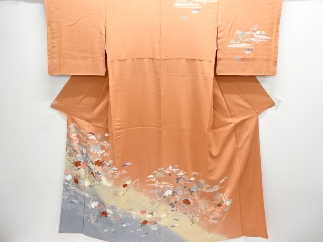 Japanese Kimono / Homongi Tsukesake Silk